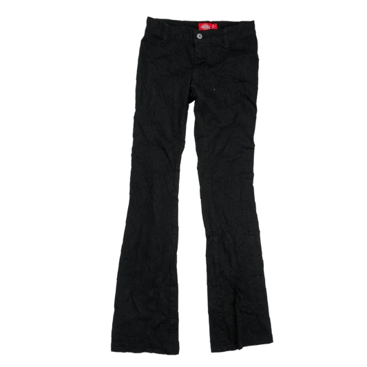 Dickies Women's Black Flared Trousers - Size 0, XXS - Army & Outdoors - Jeans