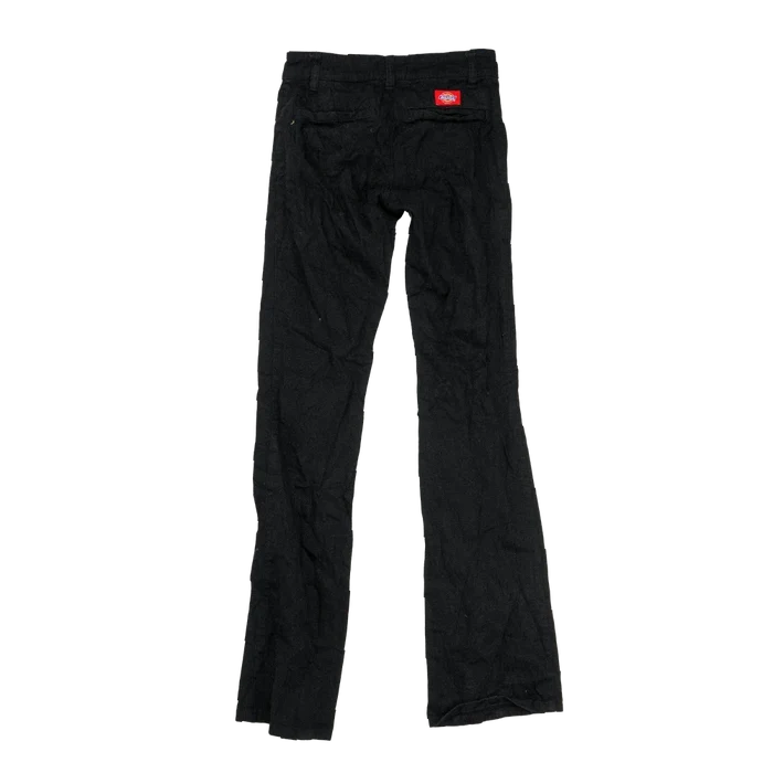 Dickies Women's Black Flared Trousers - Size 0, XXS - Army & Outdoors - Jeans