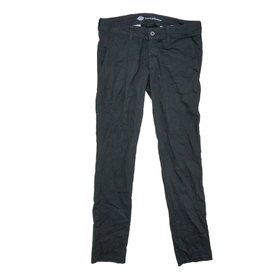 Dickies Women's Black Skinny Trousers - 8R, Medium - Army & Outdoors - Work Trousers