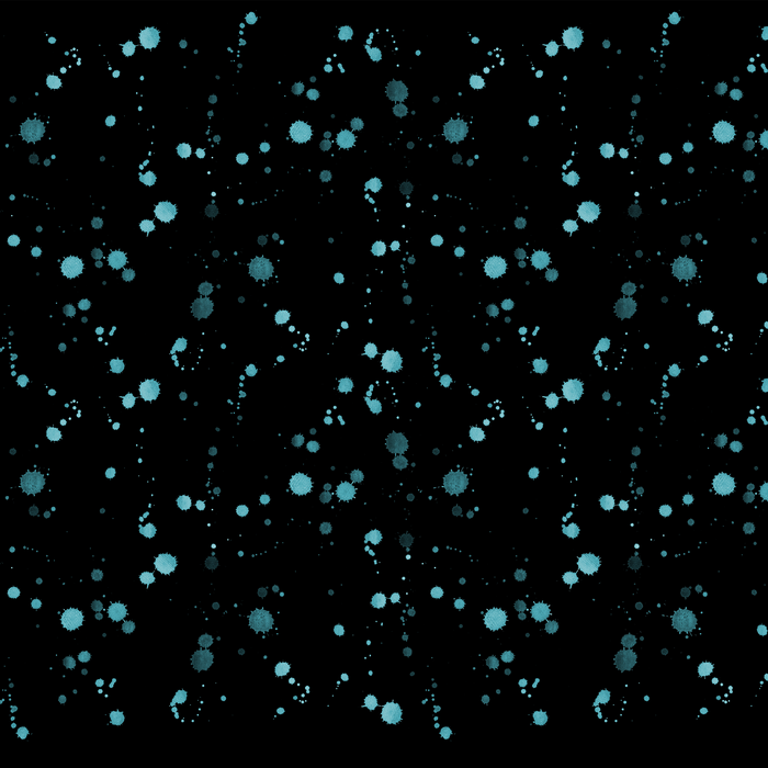 Discontinued - Hair Turban in Midnight Aqua Splatter | D'Hair