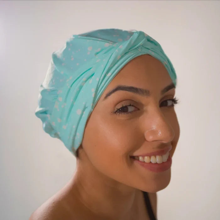 DISCONTINUED - Hair Turban in Mint Splatter | D'Hair