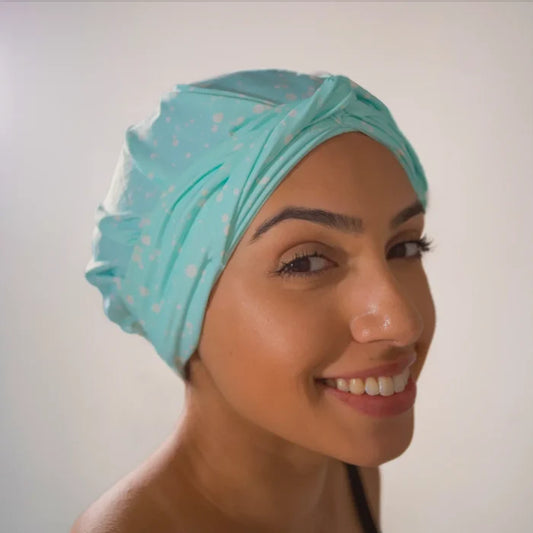 DISCONTINUED - Hair Turban in Mint Splatter | D'Hair