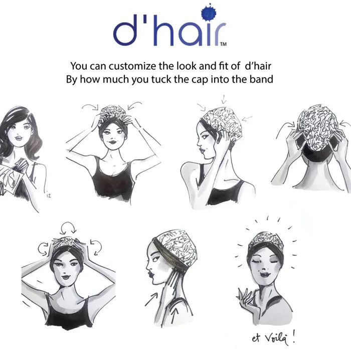 DISCONTINUED - Hair Turban in Mint Splatter | D'Hair