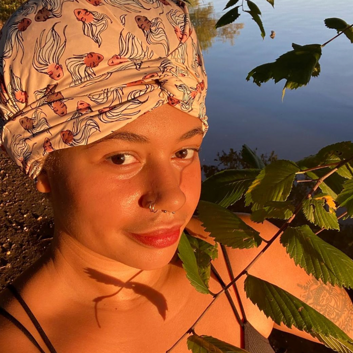 DISCONTINUED -Hair Turban in Mermaid Nude | D'Hair