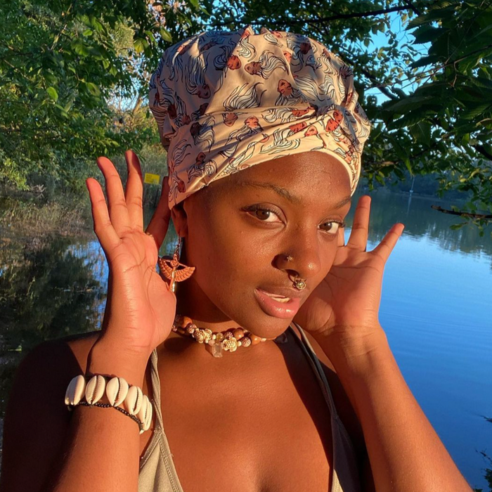 DISCONTINUED -Hair Turban in Mermaid Nude | D'Hair