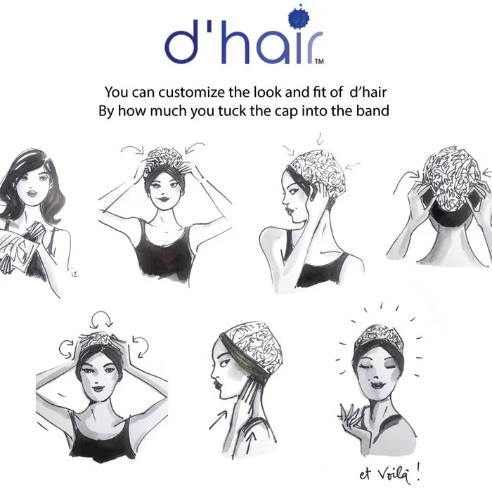 DISCONTINUED -Hair Turban in Mermaid Nude | D'Hair