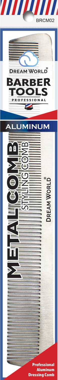 DREAM  METAL STYLING  COMB 8.5" # BRCM02 - Palms Fashion Inc.