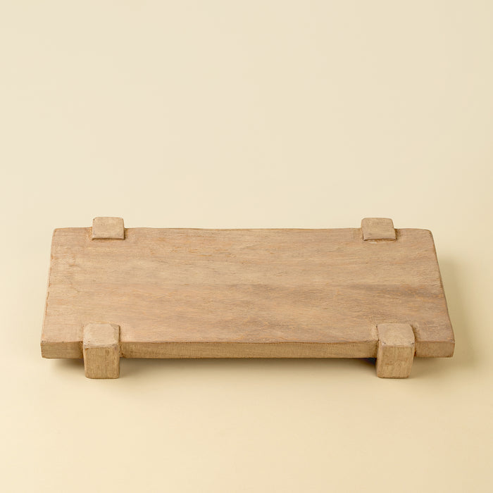 Drift Pedestal Tray - Bleached