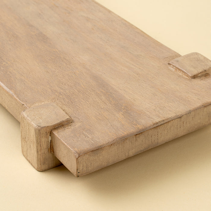 Drift Pedestal Tray - Bleached