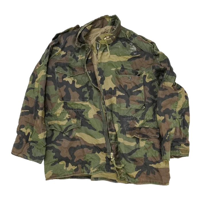 Duck Bay Woodland M65 Style Field Jacket - XLarge - Army & Outdoors - Field Jackets