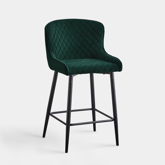 Dundas Velvet Bar Stools [65cm] [Set of 2]