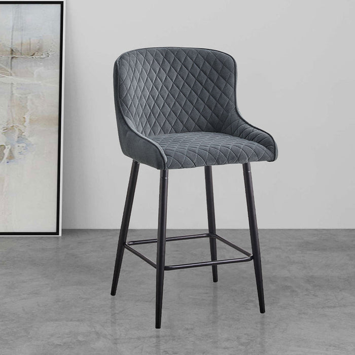Dundas Velvet Bar Stools [65cm] [Set of 2]