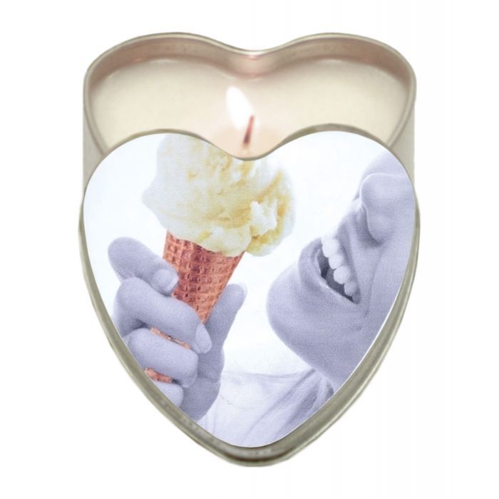 Earthly Body Hemp Edible Candle Heart Tin Vanilla 113g