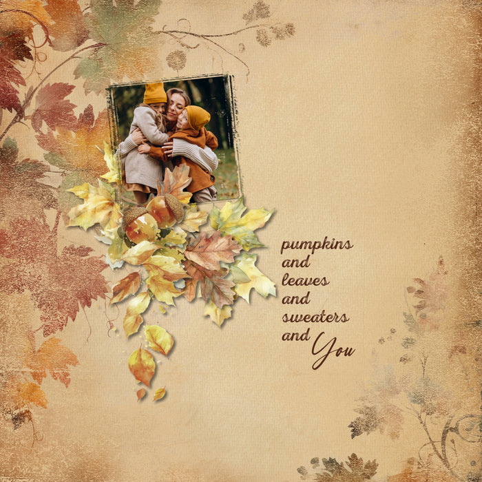 Easy Masks Grunge Textures 11 - 15 Digital Scrapbook Bundle
