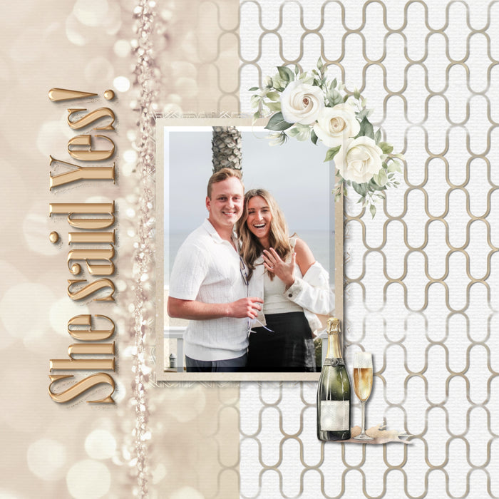 Create your own digital scrapbooking papers with these stylish patterned easy masks & overlays by Lucky Girl Creative digital art. Fill the textures with your favorite color, photo, or paper to create a unique patterned effect and one-of-a-kind background paper. Great for everyday pages and special occasions. In Photoshop, drop the photo mask and overlay on your page, overlay with your favorite photo, and create a clipping path for a stunning result. Try layering multiple masks for a unique look every time.