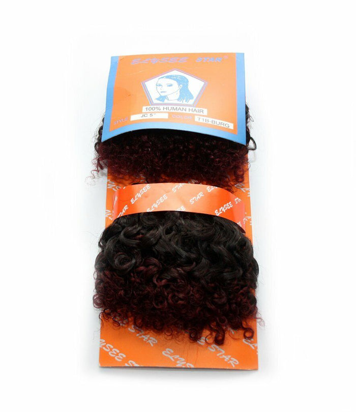 Elysee Star JC 5inch (jerry curl) Human Hair Weft extensions