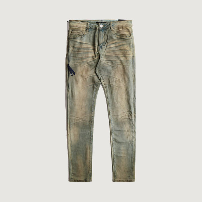 Embellish David Standard Desert Sand Wash Skinny Jeans (EMBSUM24-006) front view