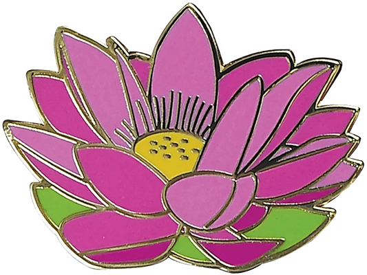 Enamel Pin Lotus Flower