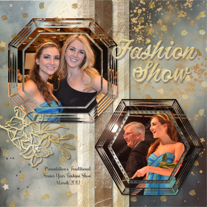 Create your own unique framed photo effects with these vintage-inspired engraved easy masks & overlays by Lucky Girl Creative digital art that will add a subtle or bold effect to your digital scrapbooking pages. Fill the masks with your favorite color, photo, or paper. Great for family history, genealogy, and wedding pages, too! In Photoshop, add the photo mask to your page, overlay with your favorite photo or digital paper, and create a clipping path for a stunning result.