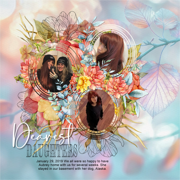 Create your own unique framed photo effects with these vintage-inspired engraved easy masks & overlays by Lucky Girl Creative digital art that will add a subtle or bold effect to your digital scrapbooking pages. Fill the masks with your favorite color, photo, or paper. Great for family history, genealogy, and wedding pages, too! In Photoshop, add the photo mask to your page, overlay with your favorite photo or digital paper, and create a clipping path for a stunning result.