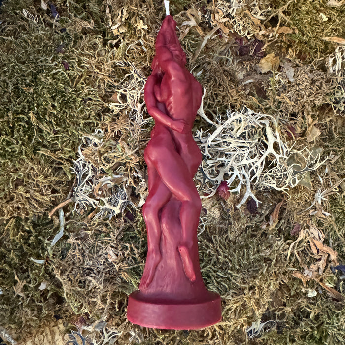 Entwined Lovers Shaped Spell Candle