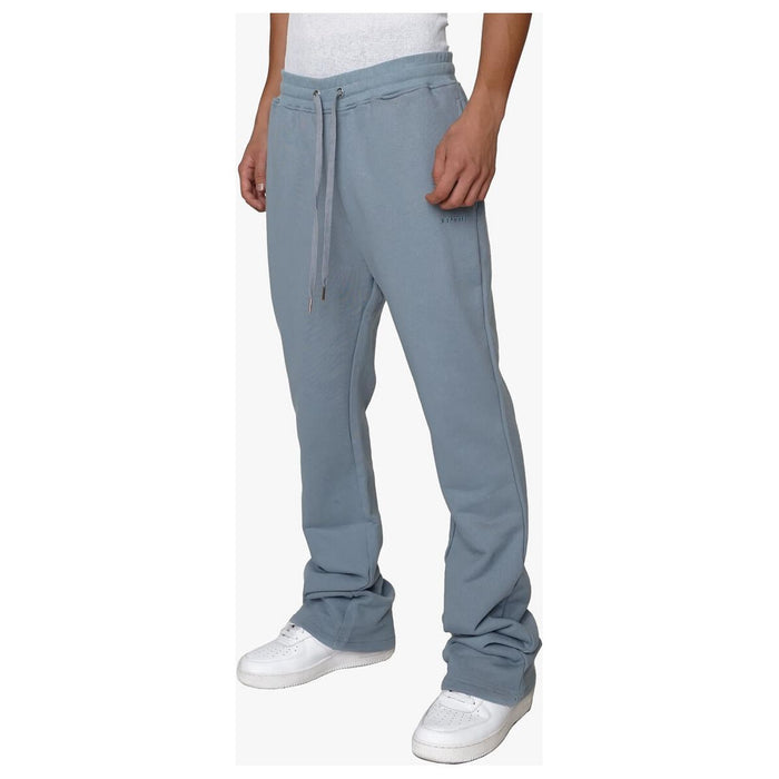 Close-up of the EPTM Perfect Flare Pants' high-quality denim fabric and stitching