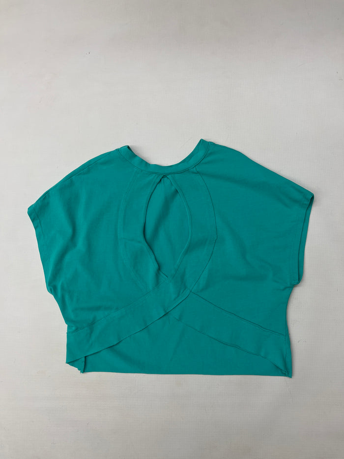Erge Crossback Top-Aqua