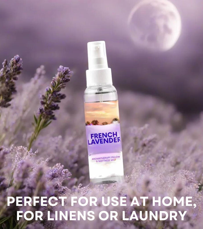 Eternia® French Lavender pillow mist spray bottle with white pump