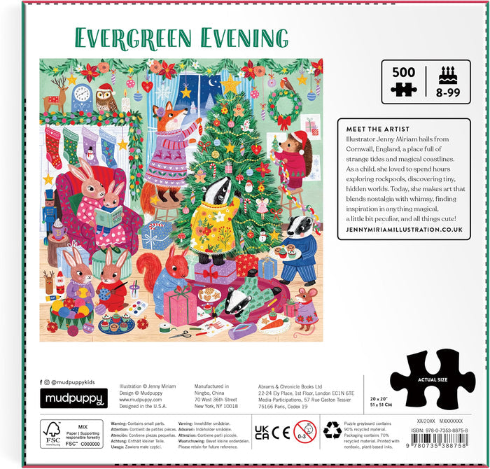 Evergreen Evening 500 Piece Puzzle