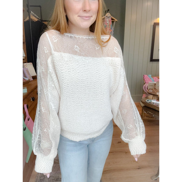 Everly Lace Sweater