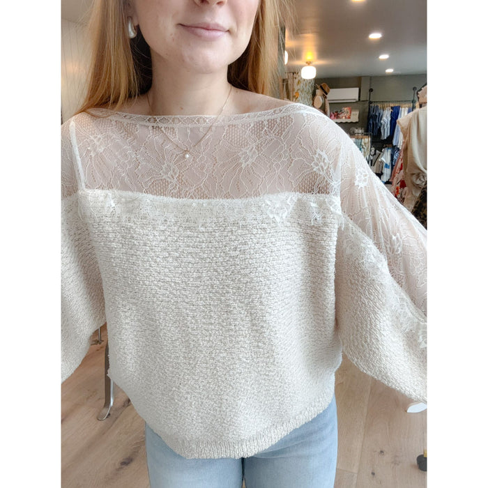Everly Lace Sweater