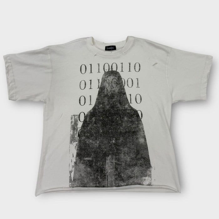 Fabric011 "Coded Girl" White Tee