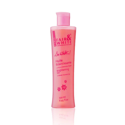 Fair and White So White Brightening Body Oil with Sweet Almond Oil 250 ml / 8.4 fl oz