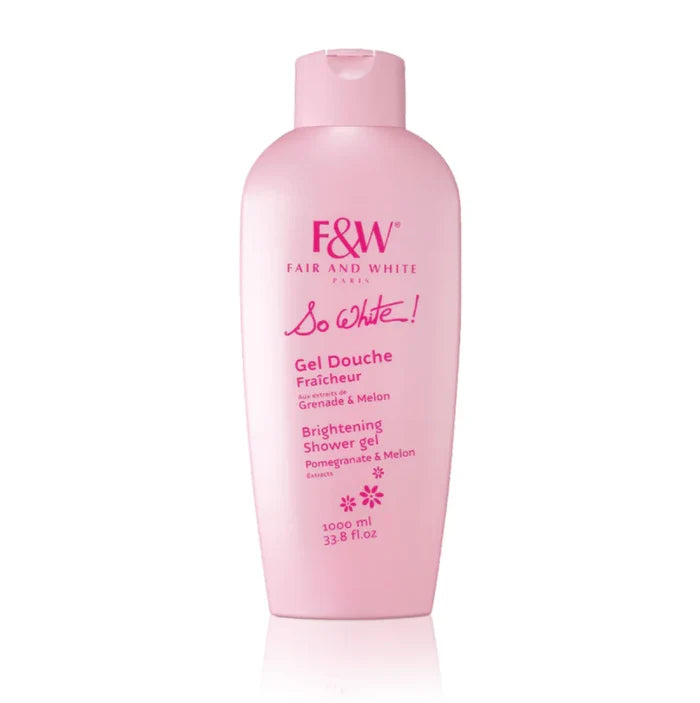 Fair and White So White! Refreshing Shower Gel With Pomegranate And Melon Extracts (Jumbo-1000ml / 33.81 fl oz)
