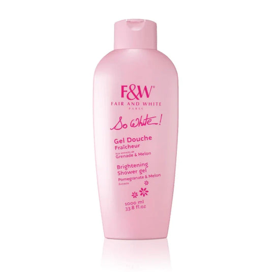 Fair and White So White! Refreshing Shower Gel With Pomegranate And Melon Extracts (Jumbo-1000ml / 33.81 fl oz)