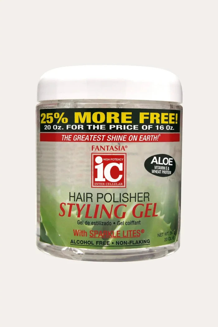 FANTASIA IC HAIR POLISHER STYLING GEL - ALOE 16oz - BSW BEAUTY CANADA