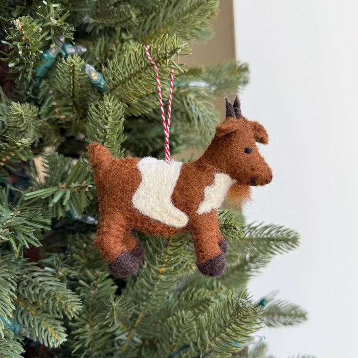 Farm Animal Felt Wool Ornament- Sold Individually
