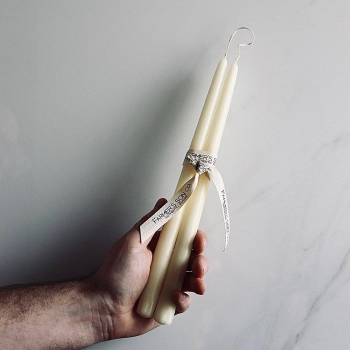 Farmer's Son Co. - Ivory Taper Candles - Set of Two - Magnolia Lane co. Home + Garden + Gift