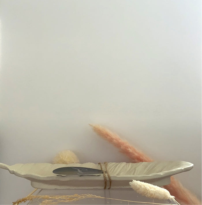 Feather Ring Dish (Black, White & Stone)