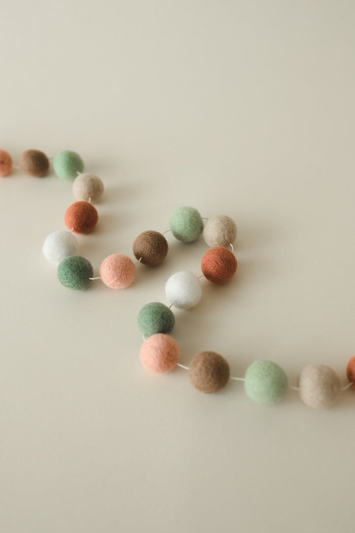 felt ball garland
