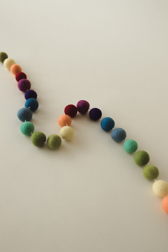 felt ball garland