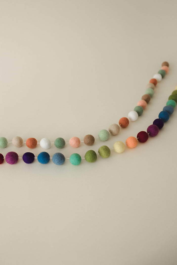 felt ball garland