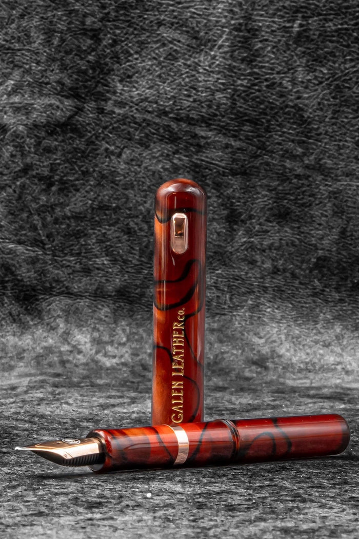 Fine Writing International & Galen Pencket Pocket Fountain Pen - Amber