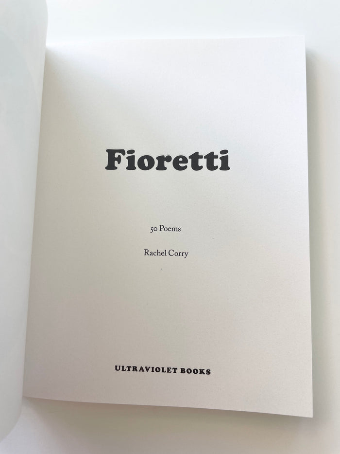FIORETTI - Rachel Corry