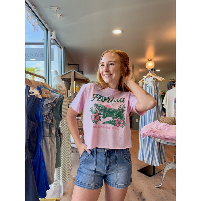 Florida Vintage Graphic Crop Tee