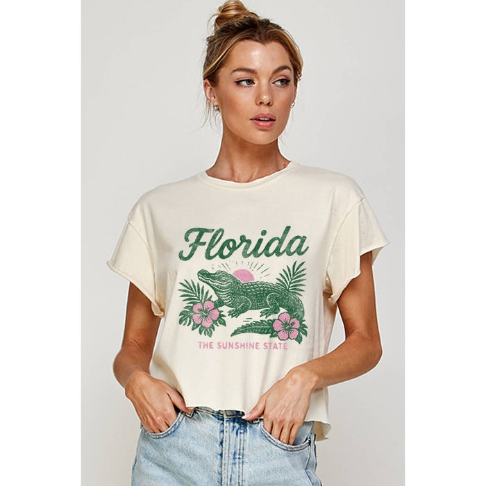 Florida Vintage Graphic Crop Tee