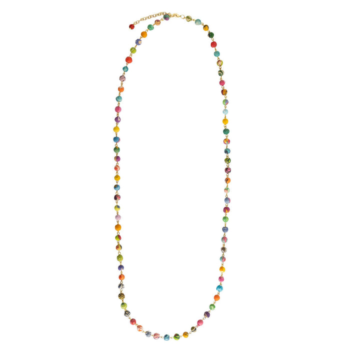 Fluid Kantha Long Necklace