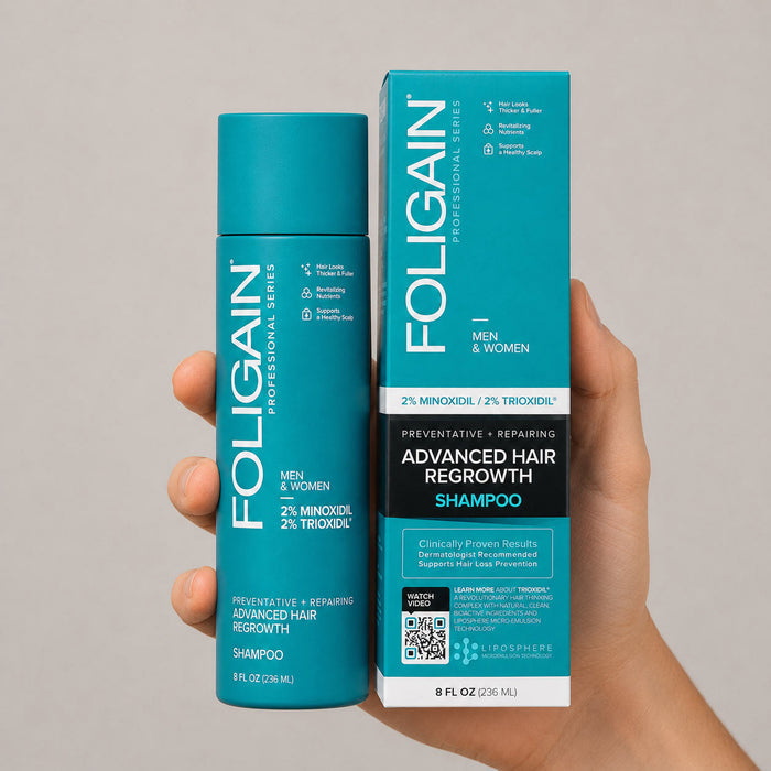 FOLIGAIN® Advanced Hair Regrowth Hair Shampoo with 2% Minoxidil and 2% TRIOXIDIL®