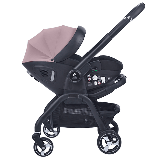 For Your Little One Qubi Infant Car Seat Stroller - Pastel Pink