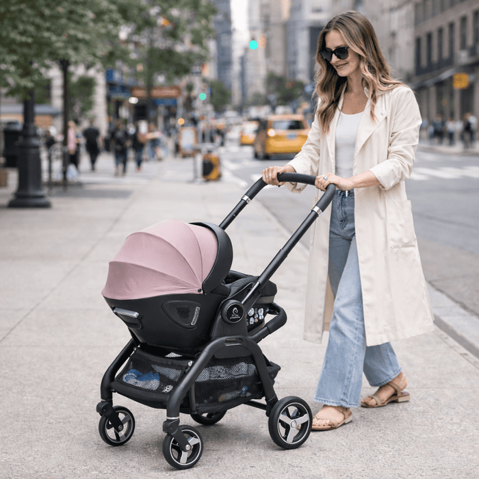 For Your Little One Qubi Infant Car Seat Stroller - Pastel Pink